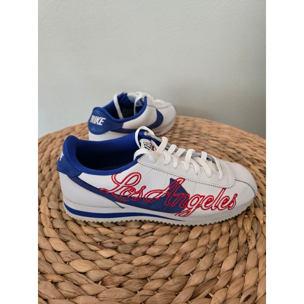 Nike Cortez Los Angeles Dodgers White Blue Red DA4402-100 Mens Size 8